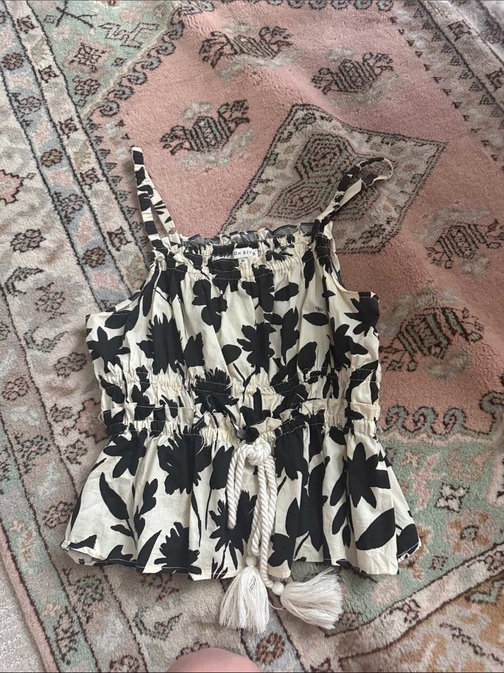 Moon River black and white top